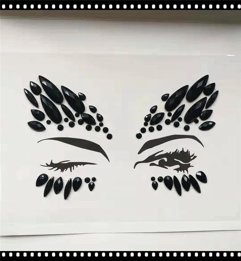 Временная тату-наклейка украшения для лица драгоценные камни украшение вечерние