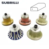 SUBRILLI Diamond Router Bit A20 A30 Profiling Wheel With M10 Arbor Portable Grinding Wheels For Granite Marble Countertops Edge