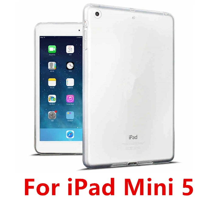 Mini 5 Прозрачная крышка для iPad 10,2 чехол прозрачная накладка на заднюю панель из силикона и ТПУ для iPad 9,7 Air 2/1 Pro 10,5 11 Mini 2/3/4/5 Капа - Цвет: Mini 5