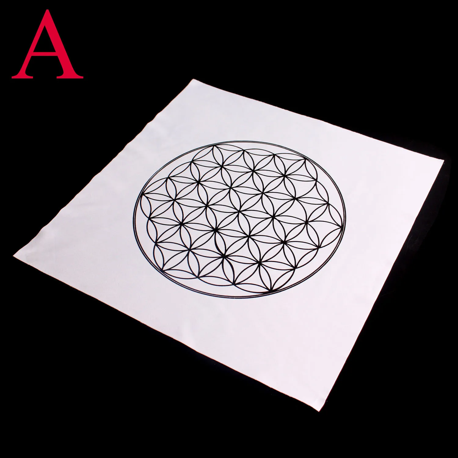 1 шт. 7 чакр Таро хлопковая ткань лотос Руна символ геометрия кристалл сетка