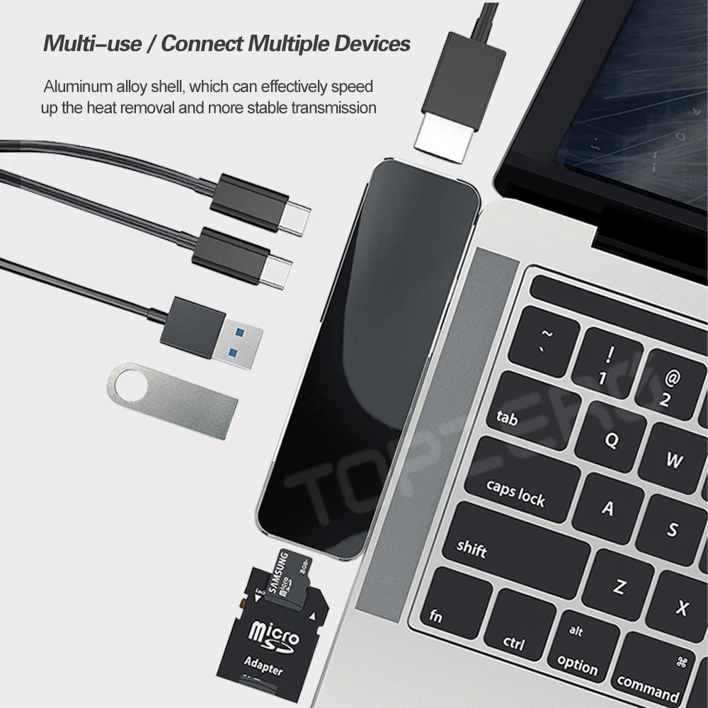 USB 3.0 Type C Hub Multi 3 0 VGA SD/TF кардридер адаптер док станция для ноутбука аксессуары
