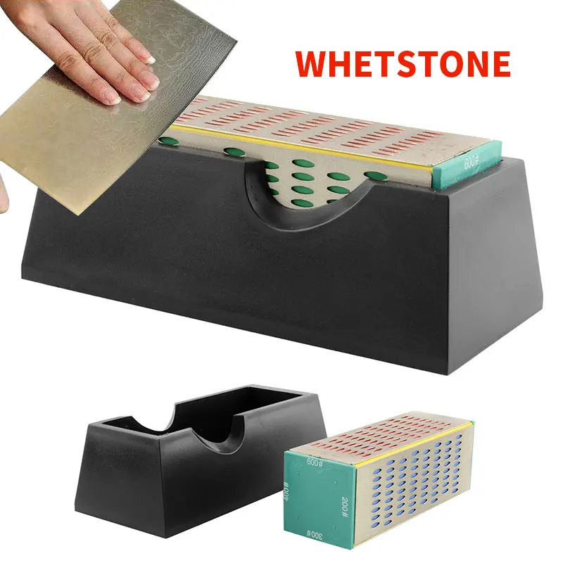 

Whetstone 4-Sides Sharpening Diamond Sharpener Block Sharpener Stone Sides 4 Sharpeners Tool Different Easy Use Blade Grit