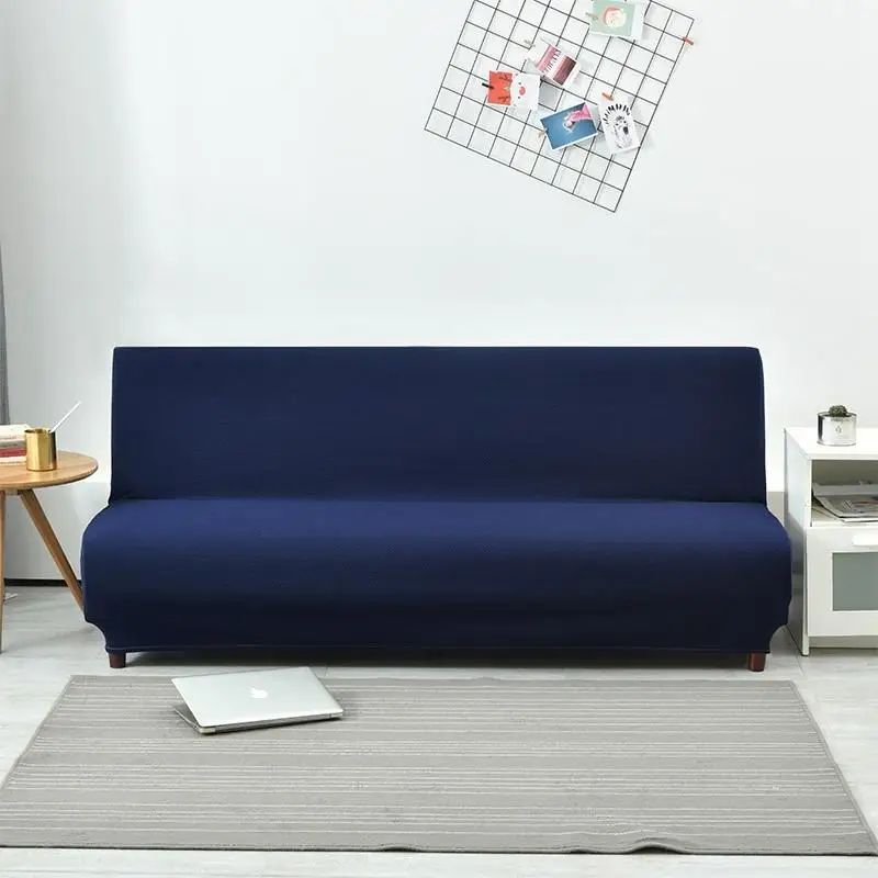

45 Soft Warm Knitted Thick Velvet Resistant Sofa Slip Cover Full Cover Sofa without Armrest Fit Sofa Bed Mattress Solid Color