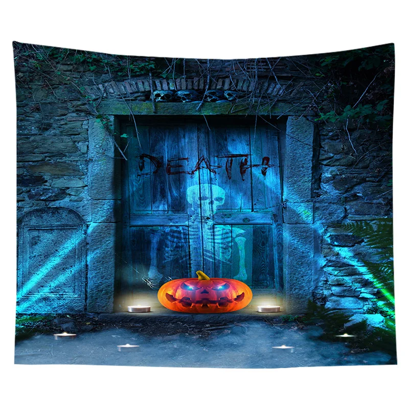 

Halloween Ghost Jack-O'-Lantern Tapestry Wall Hanging Gossip Tapestries Hippie Wall Rugs Dorm Decor Blanket