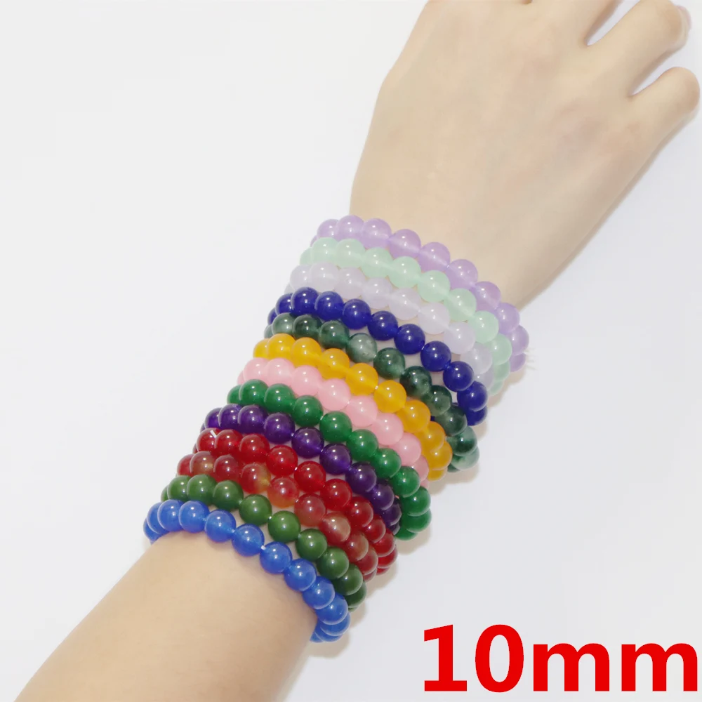 10 мм Оптовая цена браслет для женщин очаровательные браслеты натуральный камень