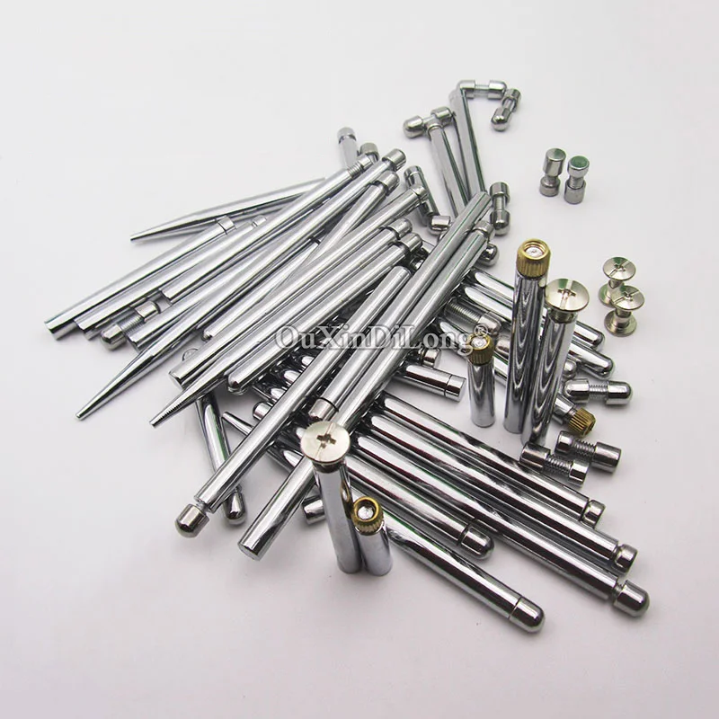 

200PCS Flat Head Acrylic Display Billboard Standoffs Pins Iron Advertising Nails Screws Bolts Frame Stand for 0-8MM Board