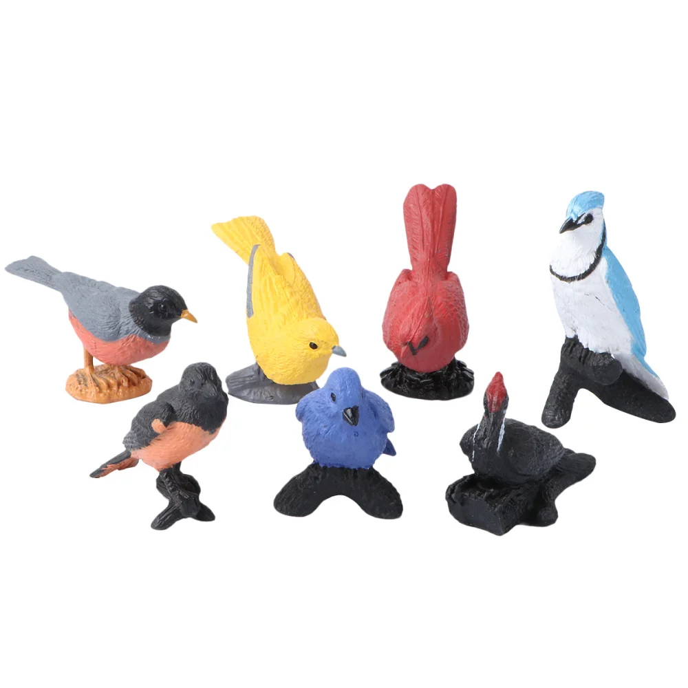 1 комплект моделирование животных игрушки Мини различных птица настольное