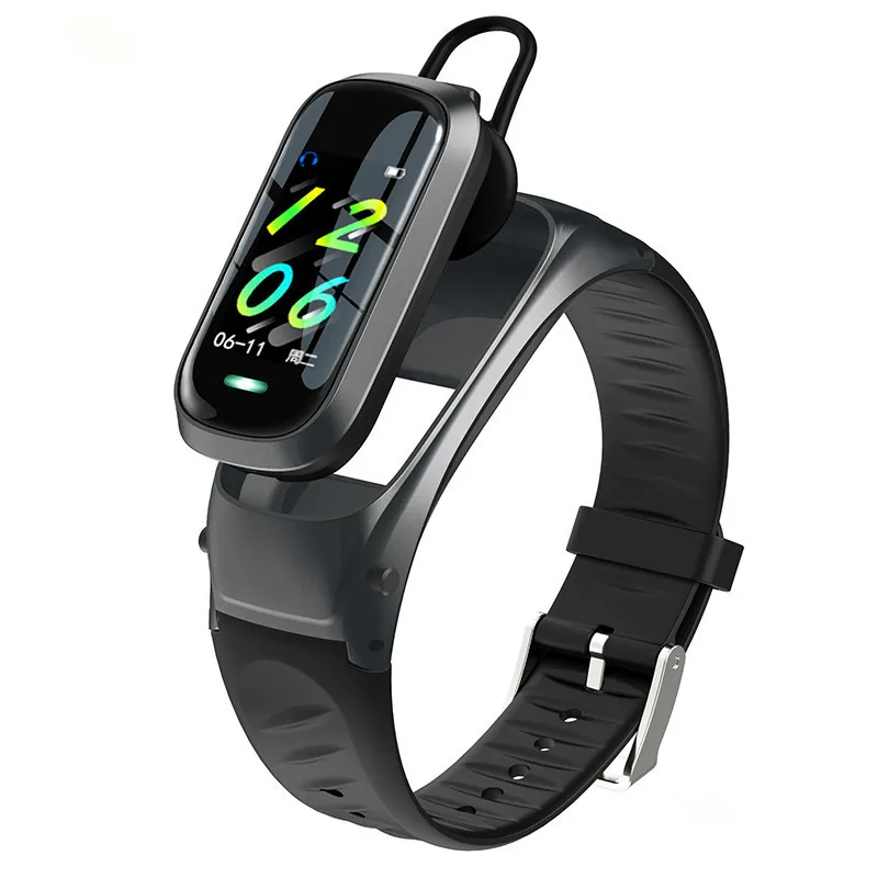 Смарт браслет B9 Bluetooth наушники пульсометр фитнес трекер|Смарт-браслеты| |