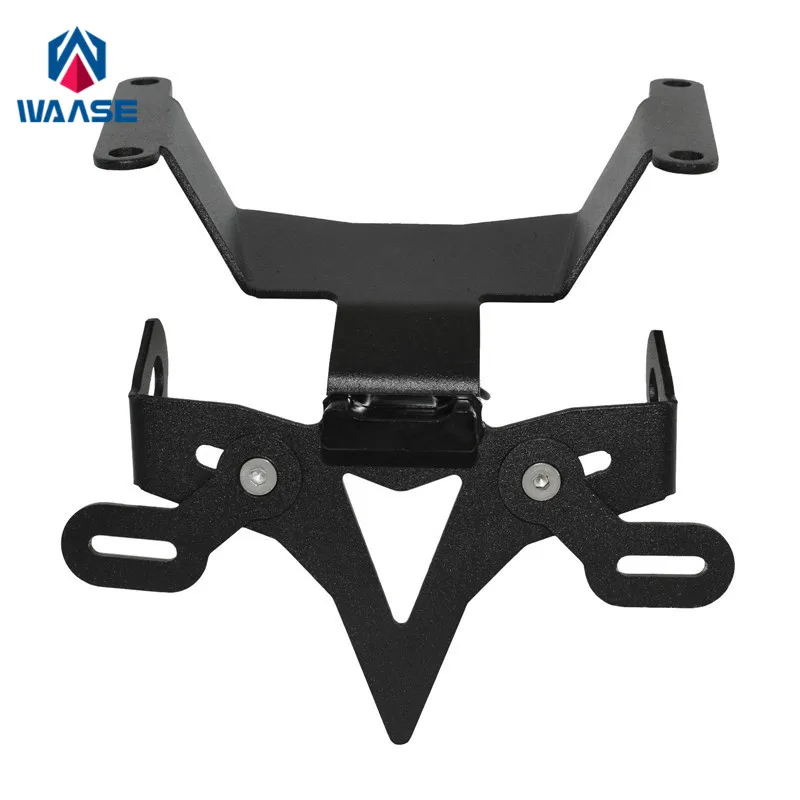 

waase Motorcycle Fender Registration Bracket License Plate Holder Frame with LED light For Honda CB650R CBR650R 2019 2020