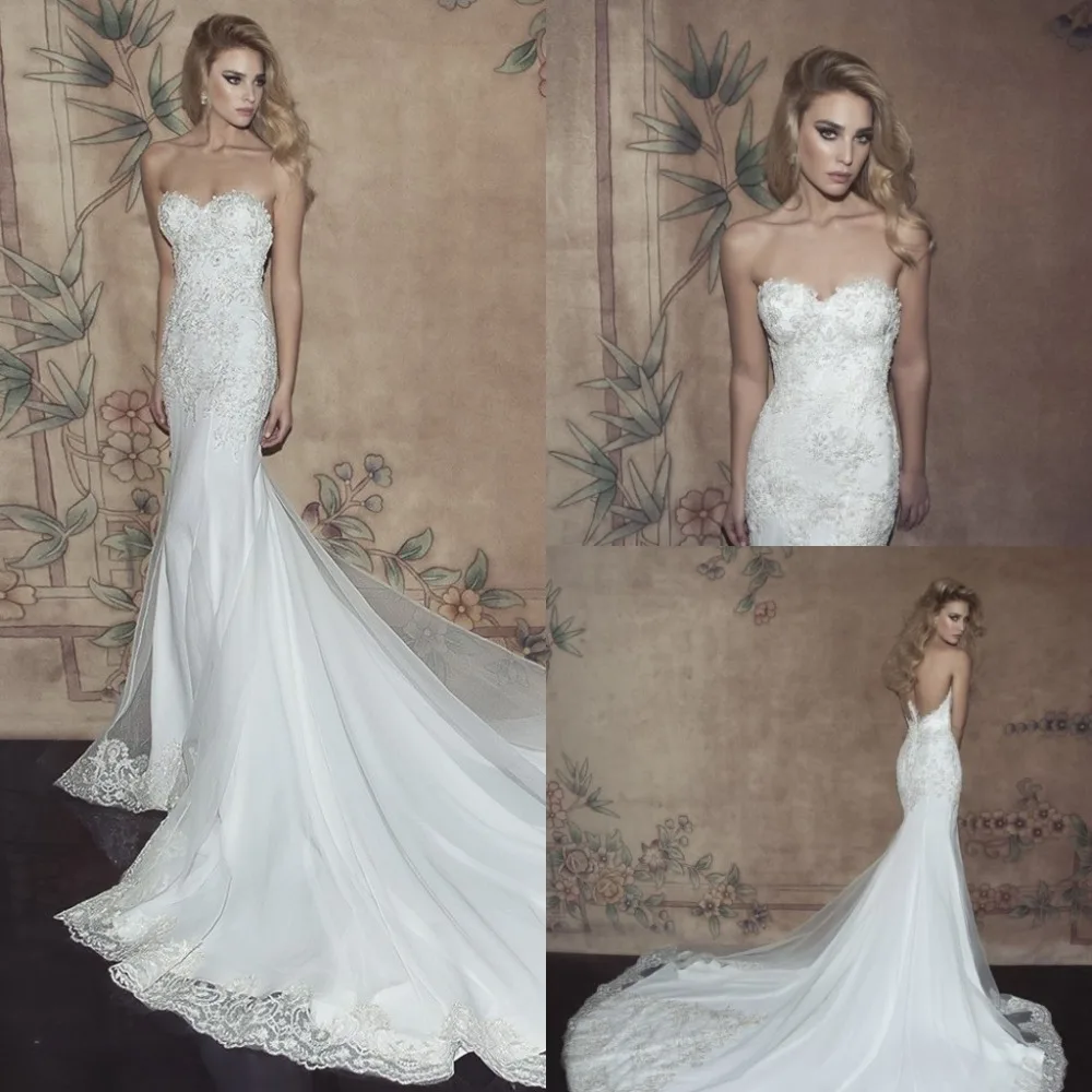 

Кружевное Свадебное платье без рукавов с аппликацией милой русалки из органзы с открытой спиной модные платья для матери невесты