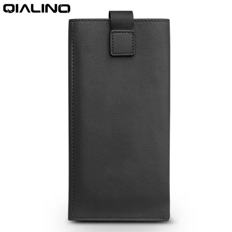 QIALINO Роскошный чехол из натуральной кожи для iPhone 11 Pro XR XS Max 6s 7 8 Plus SE2020, чехол-бумажник с отделениями для карт, противоударный откидной Чехол