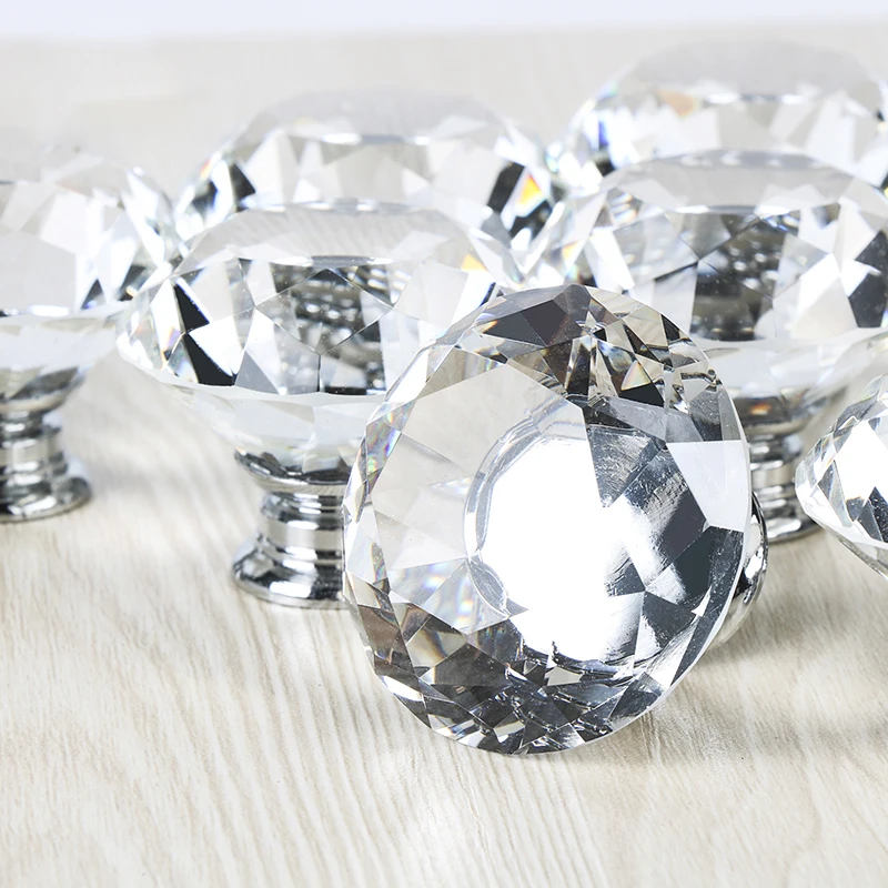 10 шт. прозрачные ручки для кухонных шкафов 40 мм|drawer knobs|door knobknob kitchen |