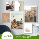 Постер обнаженной коллекции, современная картина с воздушным шаром, холст с мотивом мозвезда, растения, пейзаж в стиле бохо, Настенная картина для декора гостиной