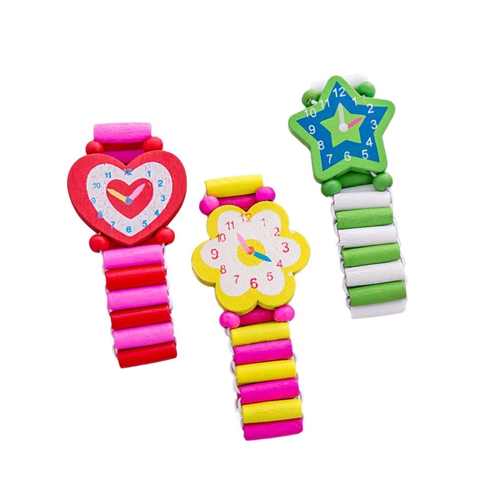 3 шт часы мультфильм эластичность милая форма моделирование наручные браслет