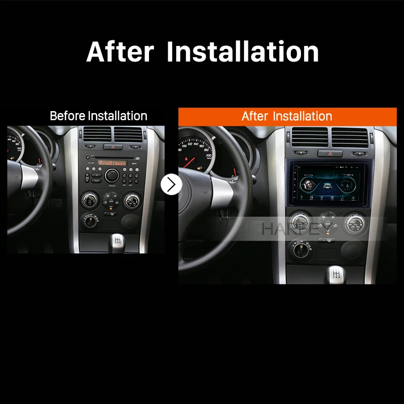Harfey Android 9 1 Автомобильный GPS навигатор плеер для Suzuki GRAND VITARA 2005 2015 Поддержка Радио