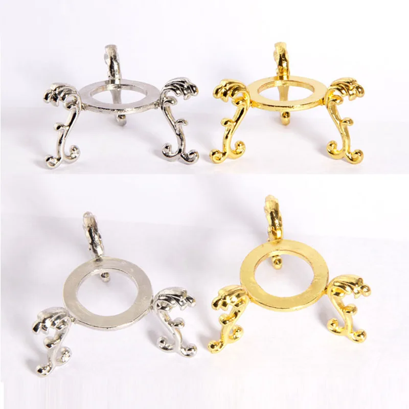 Европейский стиль металлический позолоченный дисплей драгоценный камень яйцо