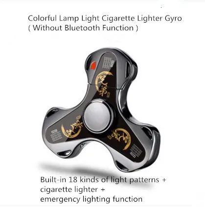 black Умные пальцы с использованием освещения Spencer led и EDC код декомпрессии три руки Spencer led загрузка USB игрушки, Spencer - Цвет: black