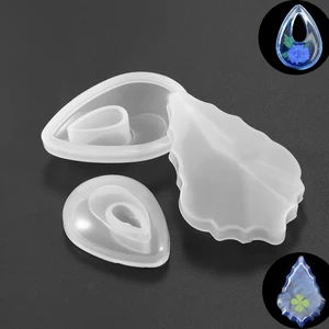 Кристалл в форме капли воды, силиконовая форма сделай сам эпоксидная смола, ожерелье, кулон, форма для изготовления ювелирных изделий, аксессуары, фурнитура, 1 шт.