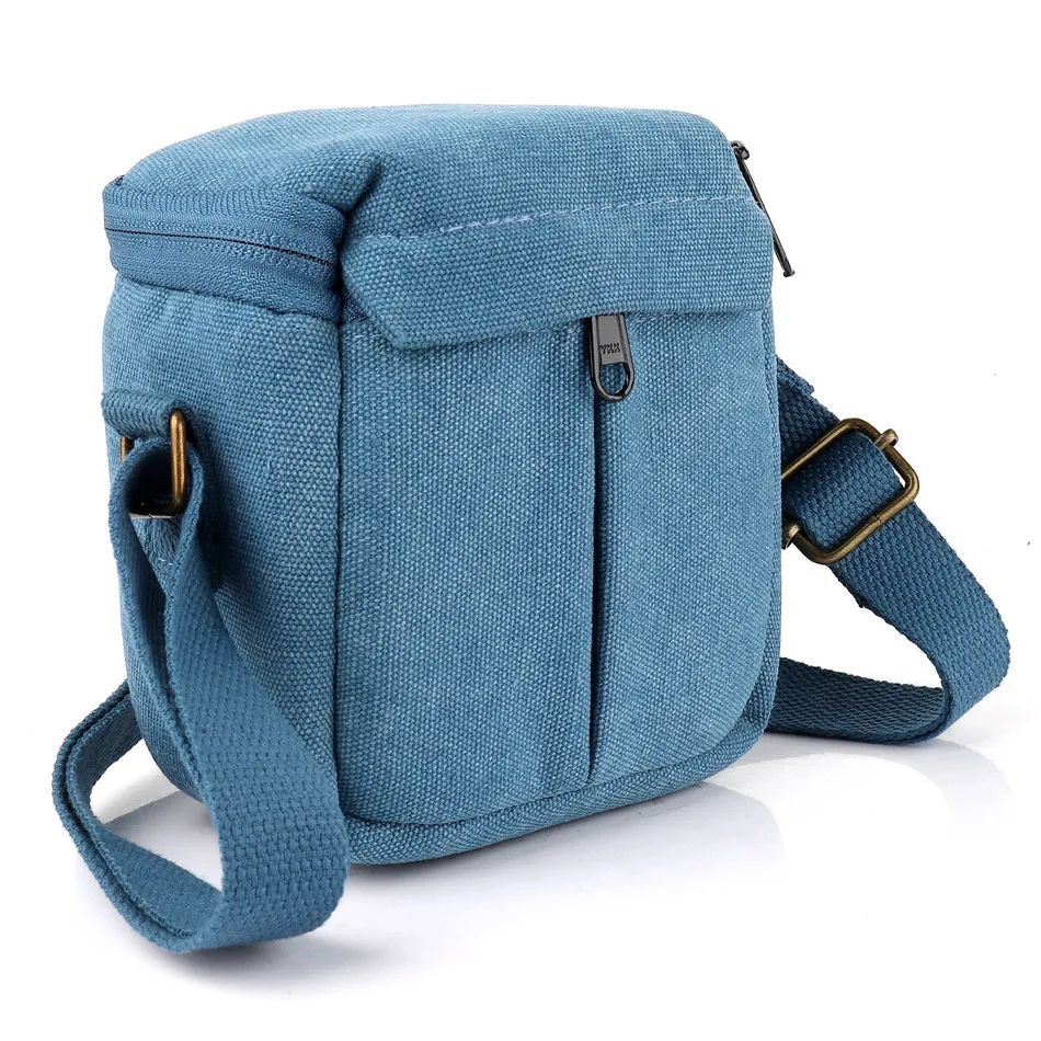

DSLR Waterproof Photo Camera Bag Shoulder Canvas Case For Canon Nikon Sony Lens Pouch photography Photo Bag