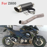 for kawasaki z800 2013 2016 2015 14 z 800 motorcycle exhaust carbon fiber muffler sc escape modified connection middle link pipe