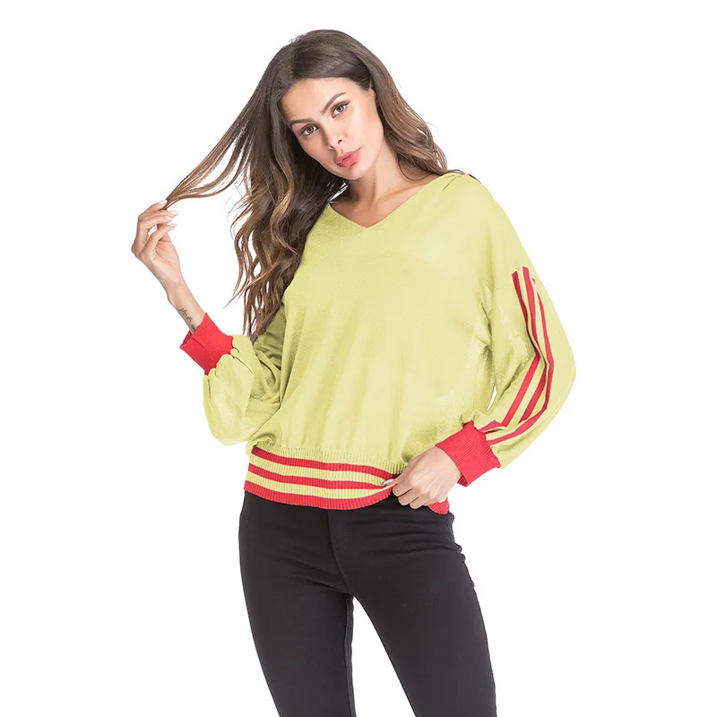

Women's V-neck Striped Hollow Perspective T-Shirt Loose Casual Sun Protection Clothing Plus Fashion Woman Tshirts Y2k Top Tees