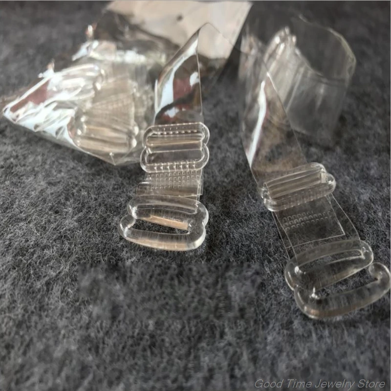 

1Pair Invisible Bra Strap Elastic Shoulder Belt Transparent Non-Slip Plastic 1cm M10 21 Dropshipping