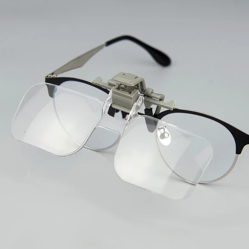 Легкие очки Style Magnifier2x 1.5x 2.5x 3.5x Hands free Лупа для чтения Очки с клипсой рукоделия