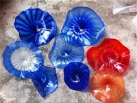 sofa television wall art 100 hand blown murano glass plates wall art in cluster style