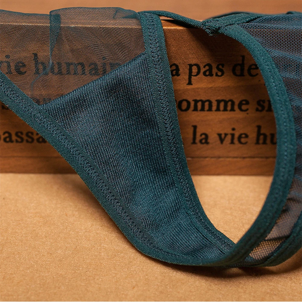 

nda flores cintura baixa g-string transparente t-back calcinhas m