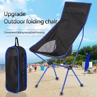 portable ultralight folding chair with pillow superhard high load outdoor camping chair portable beach picnic seat fishing tools