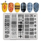 Пластины BORN PRETTY для стемпинга ногтей, нестандартные геометрические трафареты для дизайна ногтей, инструменты для маникюра
