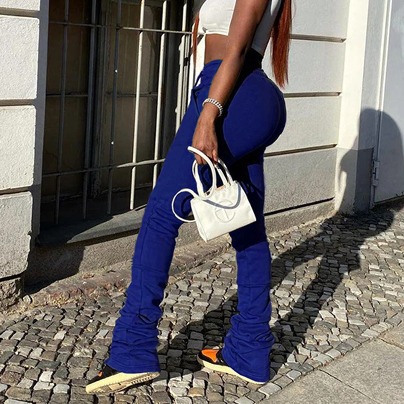 

Autumn Women Fashion Sexy Club Pants Streetwear Solid Drawstring Sweatpants Casual Workout Active Wear Trousers Female Outfits