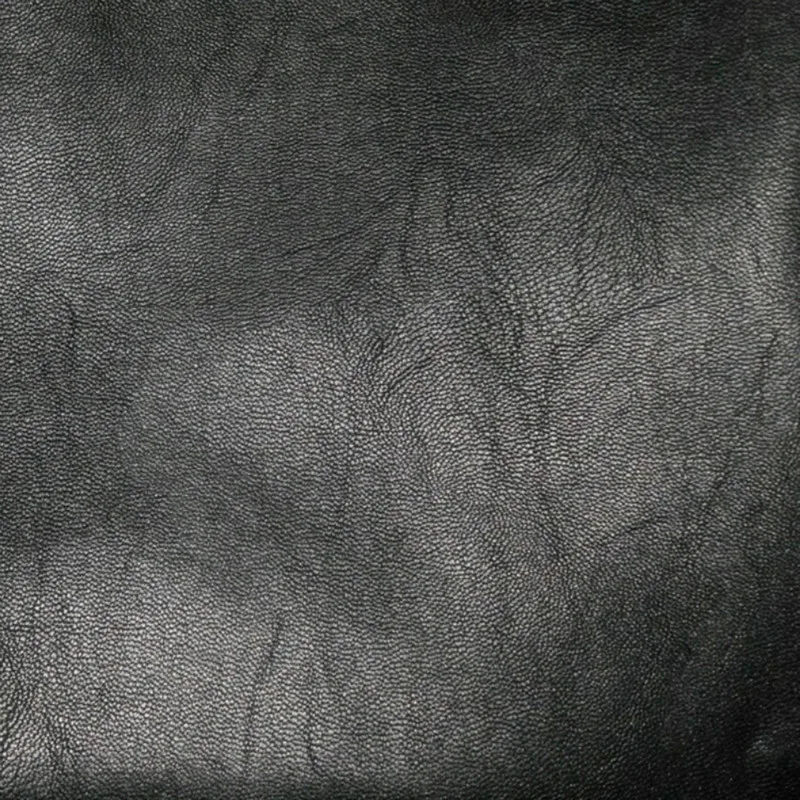 Черная мягкая искусственная кожа имитация плиссированной ткани подходит для