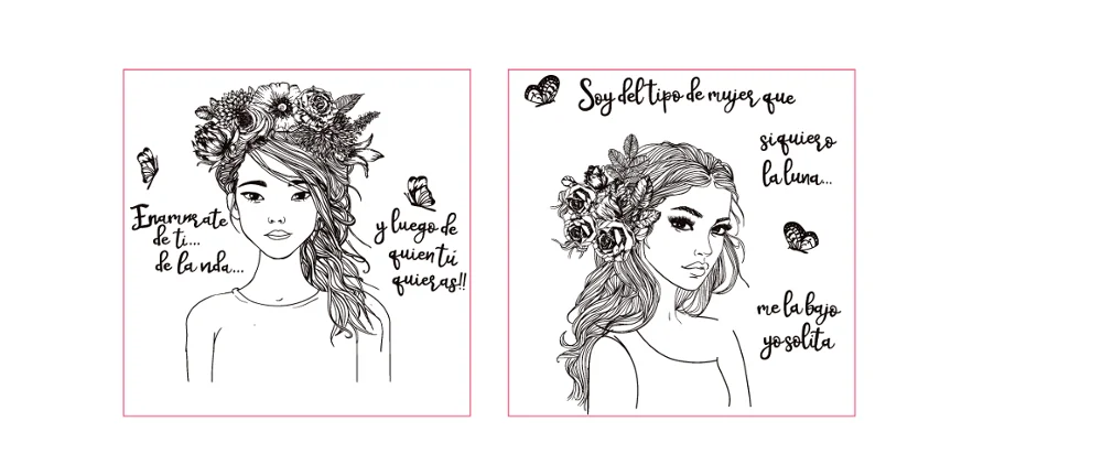 Испанская девушка чистый штамп для скрапбукинга прозрачный силиконовый