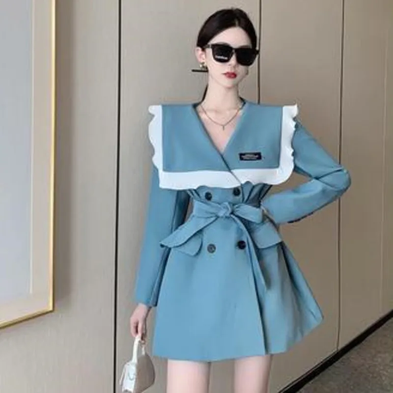 

Осень-зима, новинка, корейский Британский Стиль, блестящая тонкая верхняя одежда средней длины