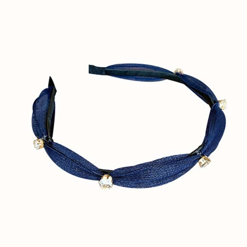 

Mesh Hairhoop Lace Rhinestone Women Headhoop Korean Style Hair Accessories Summer Lace Hair Knotted Hair Band Headwear