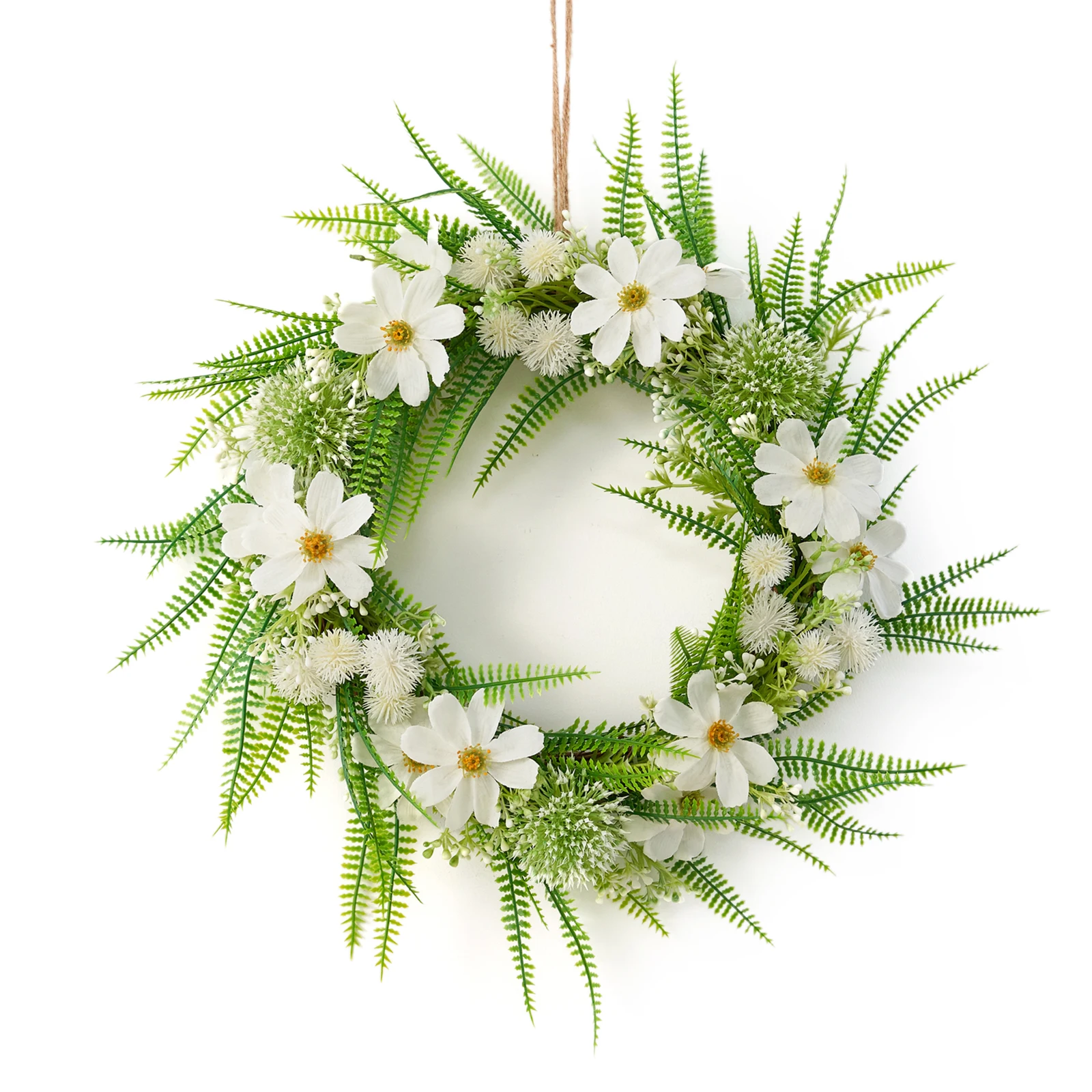 

Garland Wreath Plastic Silk Flower Rose For Home Christmas Wedding Party Decoration Round Handmade Floral