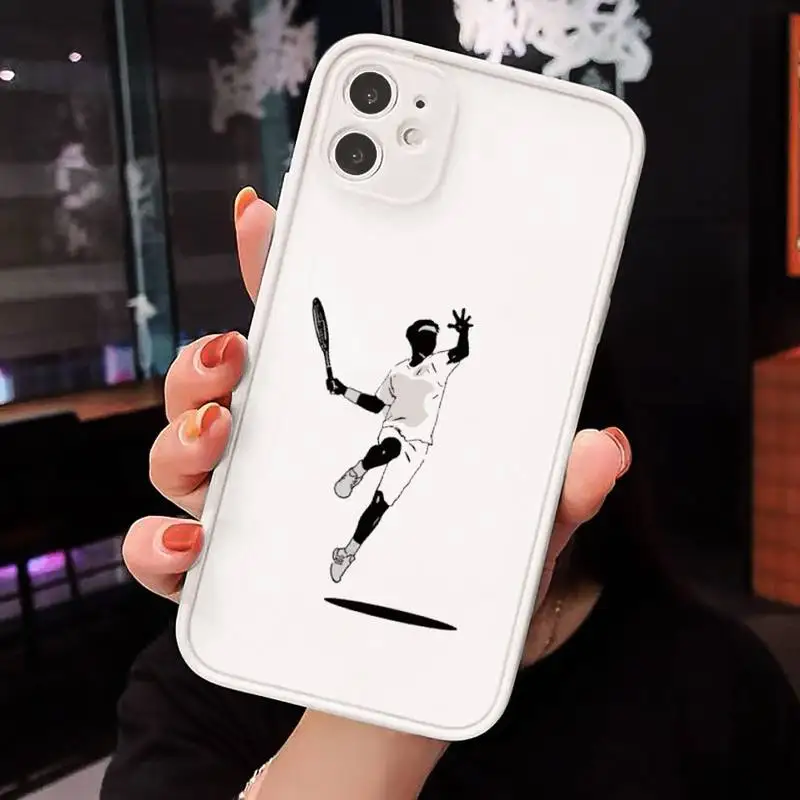 

Hot Off Basketball Phone Case For iPhone 12 11 Mini Pro XR XS Max 7 8 Plus X Matte transparent White Back Cover