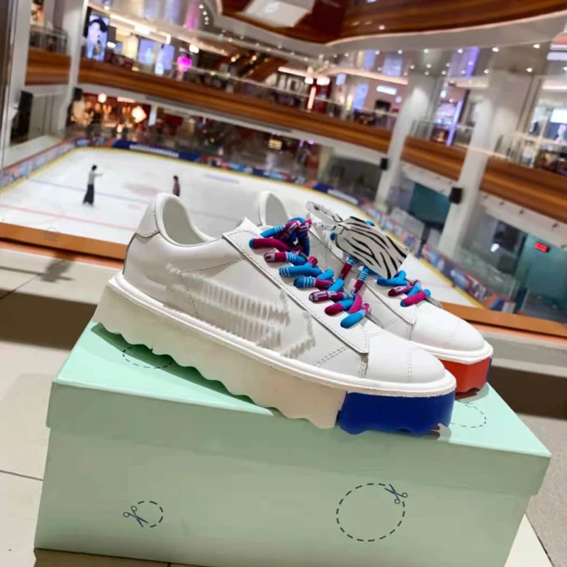 

Men's Sneakers 2021 New Unisex White High Top Canvas Shoes Fashion Designer Shoes Women Off Trendy Shoes Black Yellow Size 35-45