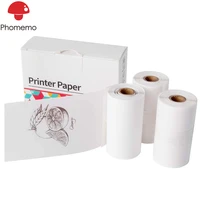 phomemo semi transparent printer paper adhesive sticker printer rolls for phomemo m02 m02s m02 pro good thermal paper roll