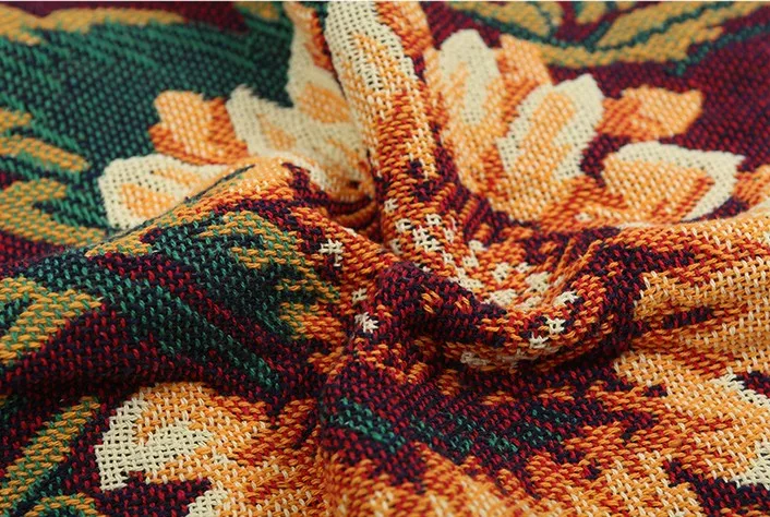 

PURE COTTON RETRO NOSTALGIA CARPET THIN BLANKET TIBET ETHNIC ART BLANKET BED COVER LIVING ROOM BEDROOM TABLECLOTH FELTS TAPESTRY