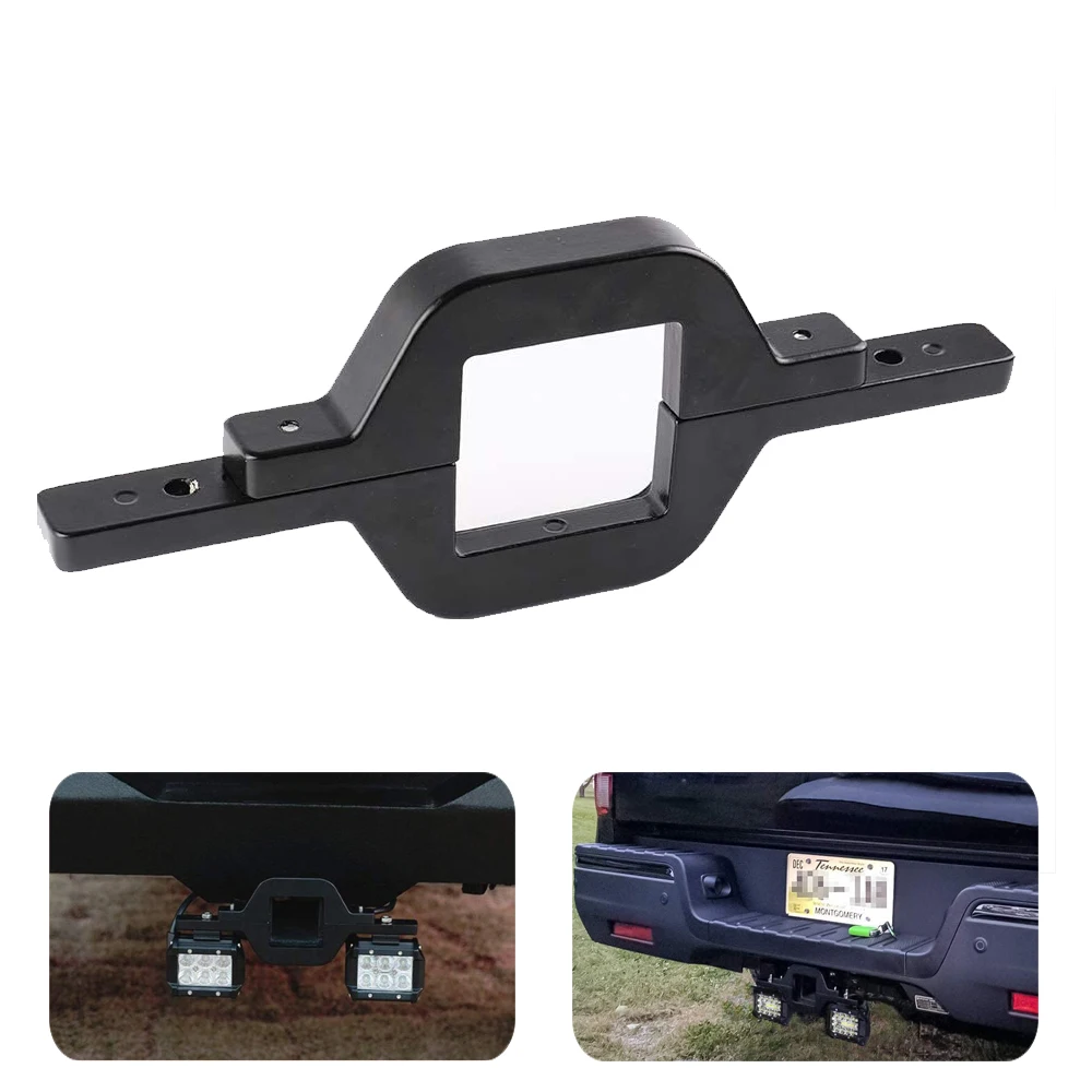 

Offroad SUV Truck Towing Hitch Mount Bracket Pickup Reverse Rear Back Up LED Work Light Lamp Mounting Tow Hook Holder Clamp