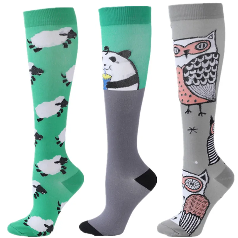 

58 Styles Compression Socks Funny Golf Tube Graduated Medical Edema Varicose Veins Nursing Socks Outdoor Running Cycling Socks