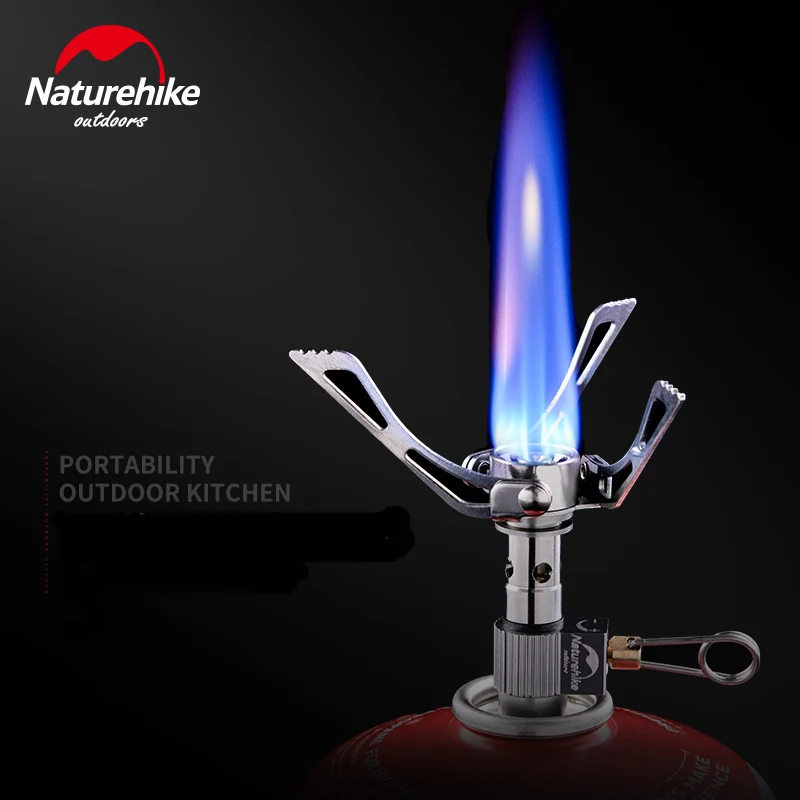 Туристическая газовая горелка Naturehike сдвоенная печь для кемпинга приготовления