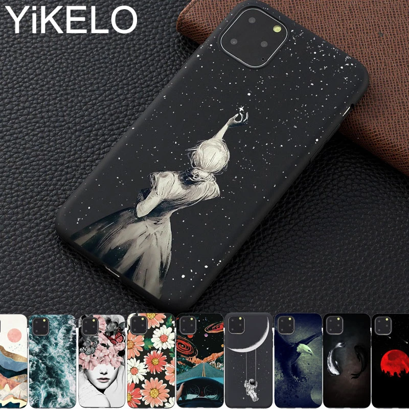 Силиконовый чехол для пары iPhone 11 Pro Max X XS XR Art с цветочным узором девочек чехлы