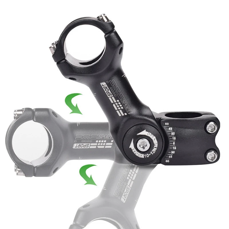 

Adjustable 60 MTB Stem Riser 31.8X110mm Stem for Road Mountain Bike Stem Aluminum Alloy Bicycle Handlebar Cycling Accessories