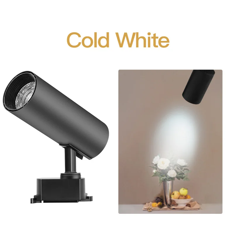 Cold White Регулируемый 12 Вт, 30 Вт, 40W 220V 20W светодиодный трек светильник COB лампа прожектор led light Rail светильник s потолочный Точечный светильник s Кухня магазин светильник ing - Испускаемый цвет: Cold White