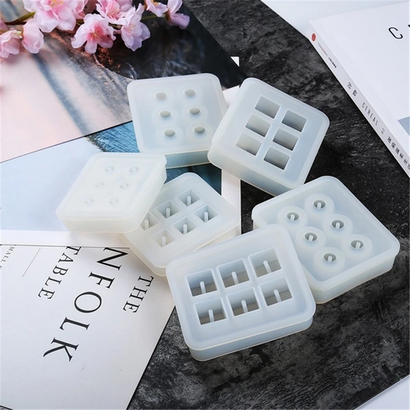 Ожерелье браслет бусины кубик прессформы шар форма полимерная силиконовая