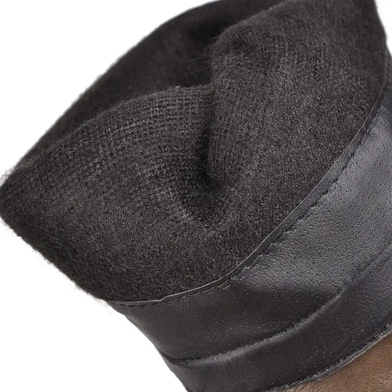 Женские высокие сапоги Taoffen из искусственной кожи с пряжкой и кисточками в стиле