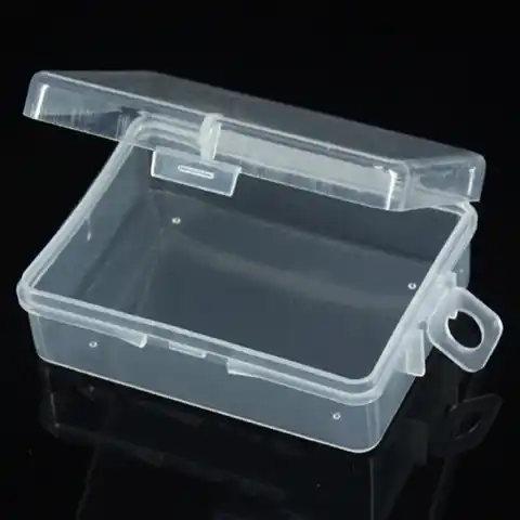 1 шт., прозрачный пластиковый контейнер для хранения